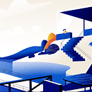 Club Med - Recruitment campaign. Traditional illustration, Design, Motion Graphics, Music, Advertising, and Art Direction project by Cyril Calgaro - 11.16.2021