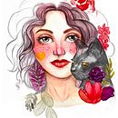 My project in Illustrated Portrait in Watercolor course. Un projet de Illustration traditionnelle, Beaux Arts, Peinture, Dessin, Aquarelle, Dessin de portrait , et Dessin artistique de adri_1203 - 17.11.2021