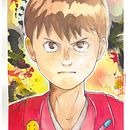 Mugshot Heros Kaneda. Traditional illustration, Watercolor Painting, and Manga project by le_sousmarin - 11.18.2021