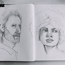 Mein Kursprojekt: Skizzenbuch für Porträts: Erkunde das menschliche Gesicht. Un projet de Esquisse , Dessin, Dessin de portrait, Dessin artistique, Carnet de croquis et Illustration traditionnelle de Betty Applepie - 19.11.2021