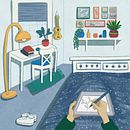 Mi Proyecto del curso: Historias ilustradas con Procreate: explora texturas y pinceles . % Ivana Chaufan tarafından hazırlanan Geleneksel illüstras, on, Dijital İllüstras, on, Dijital Çizim, Eskiz defteri, Ve Anlatı projesi - 11.19.2021