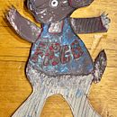 Barney - sketches and collage to do a final painting. Een project van  Ontwerp, Traditionele illustratie,  Beeldende kunst, Schilderij,  Creativiteit, Creativiteit met kinderen y Sketchbook van inge_lederer - 20.11.2021