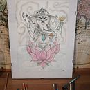 Cuadro Ganesha Ein Projekt aus dem Bereich Traditionelle Illustration von Bloddy Mery - 26.10.2021
