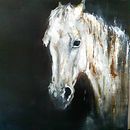 'Moody' Schilderij acryl 60 x 60. Traditional illustration, Creativit, Painting, Acr, and lic Painting project by debbykicken - 02.15.2021