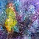 Mon projet final cours aquarelle : Nébuleuse. Un progetto di Illustrazione tradizionale, Belle arti, Pittura e Pittura ad acquerello di lindalaberge1 - 22.11.2021