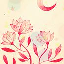 Flowers mono-rosa <3 . Ilustração tradicional, Artes plásticas, Pintura, e Pintura em aquarela projeto de vanessaospina02 - 24.11.2021