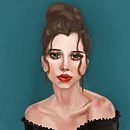 Retrato. Een project van Traditionele illustratie,  Ontwerp, Ontwerp van personages y  Beeldende kunst van Paula Orts Ivorra - 25.11.2021