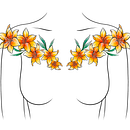 My project in Botanical Tattoo Design with Procreate course. Een project van Traditionele illustratie, Digitale illustratie,  Tatoeageontwerp y  Botanische illustratie van Anamaria Cristina - 25.11.2021