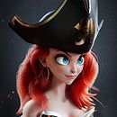 Fant Art - League of Legends Miss Fortune. Un projet de 3D, Illustration traditionnelle, Conception de personnages, Cinéma, VFX, Animation de personnages, Animation 3D, Modélisation 3D, Jeux vidéo, Art conceptuel, Conception de personnages 3D, Conception 3D , et Dessin numérique de Daniel Monsalve - 25.11.2021