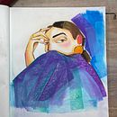 My project in Expressive Portrait Drawing with Soft Pastels course. Un proyecto de Ilustración tradicional, Bellas Artes, Dibujo, Dibujo de Retrato y Dibujo artístico de Brunna Mancuso - 28.11.2021