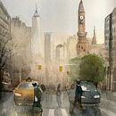 Il mio progetto del corso: Paesaggi urbani ad acquerello. Projekt z dziedziny  Sztuki piękne, Malowanie akwarelą,  R i sunek architektoniczn użytkownika Erica Orru - 29.11.2021