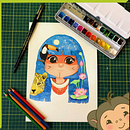 Meu projeto do curso:  Técnicas de aquarela para ilustrações com um toque de sonho. Projekt z dziedziny Trad, c, jna ilustracja,  R, sunek, Malowanie akwarelą, Ilustracja w i dawnicza użytkownika Ana Izabel Pereira - 29.11.2021