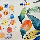 Mon projet du cours : Aquarelle florale créative : renouez avec la nature. Un proyecto de Ilustración tradicional, Pintura, Pintura a la acuarela e Ilustración botánica de Aude Danguy Des Déserts - 30.11.2021