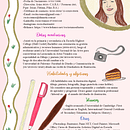 Currículum vitae. Un projet de Illustration traditionnelle, Design  , et Photographie de Rocio Ramos - 30.11.2021