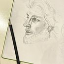 My project in Portrait Sketchbooking: Explore the Human Face course. Un projet de Esquisse , Dessin, Dessin de portrait, Dessin artistique , et Carnet de croquis de Sam Biddle - 01.12.2021