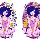 Trabalho final pro curso da Isadora Zeferino. Ilustração tradicional, Design, Design de personagens, Artes plásticas, Design gráfico, Pintura, Desenho artístico, Pintura digital, Desenho digital, e Teoria da cor projeto de Priscila Monteiro Cândido - 29.11.2021