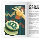 Editorial Illustration: Bitcoin Is Volatile by Design. Een project van Traditionele illustratie,  Tekening y Redactionele illustratie van Sam Ochoa - 25.11.2021