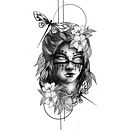 Mi Proyecto del curso: Diseño e ilustración digital de tatuajes con Procreate. Un progetto di Illustrazione tradizionale, Graphic design, Illustrazione digitale, Design di tatuaggi e Disegno digitale di Laura Navarro Lorente - 03.12.2021