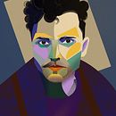 My project in Geometric Portraits with Procreate course. Un projet de Illustration traditionnelle et Illustration numérique de Serhio BaKalyna - 03.12.2021