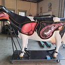 Anatomical painting on a life-sized cow for educational purposes. This is one of the two.. Un progetto di Disegno anatomico, Pittura acrilica e Educazione di Nick Enninga - 29.10.2021