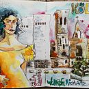My project in Artistic Watercolor Sketching: Dare to Express Your Ideas course. Een project van Traditionele illustratie,  Schetsen,  Creativiteit,  Tekening, Aquarelschilderen y Sketchbook van Sorour Braun - 04.12.2021