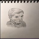 Mon projet du cours : Portrait réaliste au crayon : jouez avec les histoires et les émotions . Ilustrasi tradisional, Gambar Pensil, Menggambar, Menggambar Potret, Dan Gambar Realistis proyek oleh ftoucro - 12.04.2021