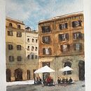 Mi Proyecto del curso: Técnicas modernas para paisajes urbanos en acuarela . % Ane Martínez sagredo tarafından hazırlanan Tablo, Sulubo, Ve a Resim projesi - 12.03.2021