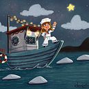 Northern Star. Projekt z dziedziny Trad, c i jna ilustracja użytkownika Işınsu Deniz Türk - 30.11.2021