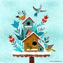 Merry Christmas. Un proyecto de Ilustración tradicional, Diseño y Pattern Design de Cagla Zimmermann - 06.12.2021