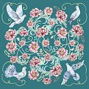 My project in Contemporary Print Design: Scale, Color, and Composition course Ein Projekt aus dem Bereich Modedesign, Gouachemalerei, Malerei und Musterdesign von Ekaterina Yurtaeva - 03.12.2021