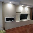 Mueble de salón con TV y chimenea Ein Projekt aus dem Bereich Design, Innendesign, Innenarchitektur und Dekoration von Innenräumen von Susana Gutiérrez González - 01.01.2020