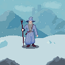 Gandalf Pixel Art. Un proyecto de Diseño de personajes, Videojuegos, Pixel art y Diseño de videojuegos de Alan Gerardo Mendoza Mendez - 07.12.2021