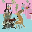Samurai Sitting in a Cafe_Illustration . % Justin Luchterhand tarafından hazırlanan Geleneksel illüstras, on, Dijital İllüstras, Ve on projesi - 12.04.2021