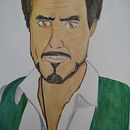 Retrato de Robert Downey Jr. (Iron Man). Desenho a lápis, e Desenho de retrato projeto de Eddie (Eduardo) Saavedra - 08.12.2021