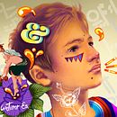 Mi Proyecto del curso: Retrato creativo ilustrado con Procreate . Projekt z dziedziny Trad, c, jna ilustracja,  R, sunek, Ilustracja c, frowa, Portret, R, sunek c, frow, Malarstwo c i frowe użytkownika Salvador Arturo Escalante Navarro - 06.12.2021
