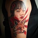 Mi Proyecto del curso: Técnicas de color para tatuajes Ein Projekt aus dem Bereich Traditionelle Illustration, Zeichnung, Digitale Illustration, Tattoodesign und Digitale Zeichnung von karenlizzguerra - 27.11.2021