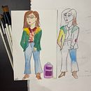 Mi Proyecto del curso: Ilustración y caracterización de personajes con acuarela . % Edith Mariana Barajas Michel tarafından hazırlanan Geleneksel illüstras, on, Karakter Tasarımı, Tablo, Sulubo, Ve a Resim projesi - 12.09.2021