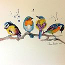 My project in Artistic Watercolor Techniques for Illustrating Birds course. Een project van Traditionele illustratie, Aquarelschilderen, Realistische tekening y Naturalistische illustratie van Carmen Davalos - 02.12.2021