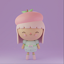 My project in Kawaii Character Creation in 3D with Blender  course. Projekt z dziedziny Trad, c, jna ilustracja, Projektowanie postaci, Ilustracja c, frowa,  Modelowanie 3D i Manga użytkownika Natalie Chow - 09.12.2021