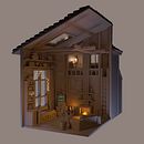 My project in Creation of 3D Scenes from Scratch in Maya course . % Ayşegül Harman tarafından hazırlanan 3D, 3D Modelleme, Ve 3D Tasarım projesi - 12.08.2021