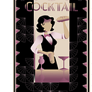 Vee Bee: My project in Art Deco Style for Digital Illustration course. Traditional illustration, Fine Arts, Poster Design, and Digital Illustration project by Demeuldre Vanessa - 03.31.2022