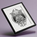 Owl blackwork tattoo style. Ilustração tradicional, Desenho de tatuagens, Ilustração digital, Estampagem, e Desenho digital projeto de Debora Torigoe - 10.12.2021