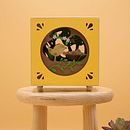 Caixa de música pássaros - paper crafts. Un projet de Illustration jeunesse, Papercraft , et Artisanat de Dilene Oliveira - 12.12.2021