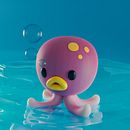 Mon projet du cours : Création de personnages kawaii en 3D avec Blender . Ilustrație tradițională, Design de caractere, Ilustrație digitală, modelare 3D și Manga de corentinmaki - 12.07.2021