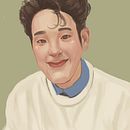 My project in Digital Techniques for Illustrated Portraits course. Traditional illustration, Digital Illustration, and Digital Painting project by Phuong Thao Vu - 12.13.2021