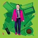 Il mio progetto del corso: Illustrazione vettoriale: personalità e colore . Ilustrație tradițională, Design grafic, Ilustrație vectorială & Ilustrație digitală de Andrea Lovo - 12.15.2021