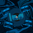 Vinyl 100th - Blue Band. Traditional illustration, and Design project by Arismendy Santana - 04.14.2021
