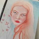 Meu projeto do curso: Retrato ilustrado em aquarela. Un proyecto de Ilustración tradicional, Bellas Artes, Pintura, Dibujo, Pintura a la acuarela, Dibujo de Retrato y Dibujo artístico de Jullie Alves - 29.08.2021