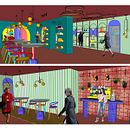 Concept Store "MOOD BAGS". EL ARCO como elemento plástico y de continuidad. Un progetto di Architettura d'interni, Interior design, Interior Design, Retail Design, Progettazione dello spazio, Modellazione 3D e Design di Amanda Alvarez Da Costa - 17.12.2021