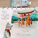 Mon projet du cours : Carnet de voyage à l’aquarelle. Un proyecto de Ilustración tradicional, Pintura a la acuarela, Ilustración arquitectónica y Sketchbook de fengry - 19.12.2021